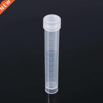 10pcs 10ml Plastic Test Tubes Container Vial Screw Pack