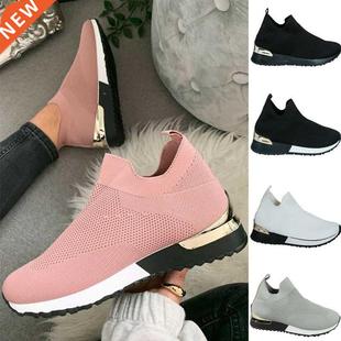 Sneakers Women Vulcanized Shoes Ladies Solid Color Slip-On S