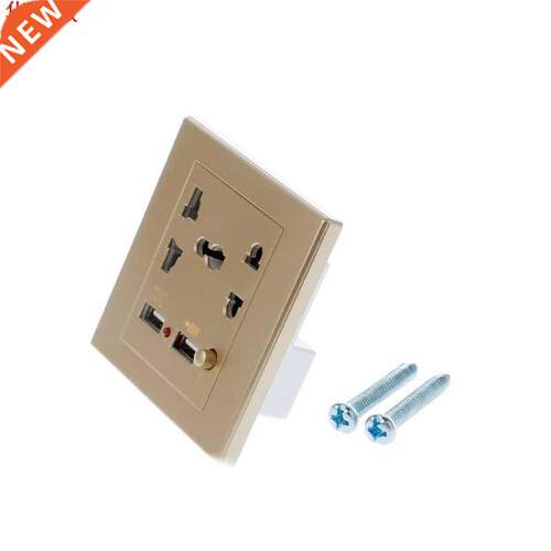 Dual USB LED Electric Wall Charger Station Socket Adapter Po