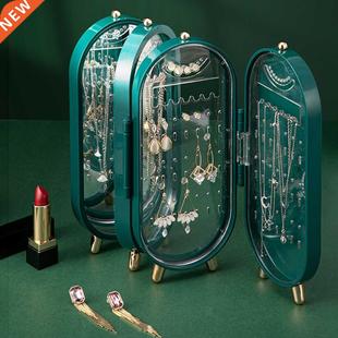Jewelry Storage Box Desktop Earrings Girls Rings Neckl Women