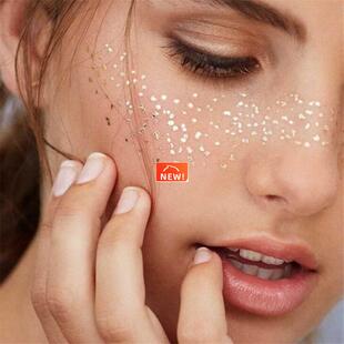 New Gold Face Temporary Tattoo Waterproof Blocked Freckles