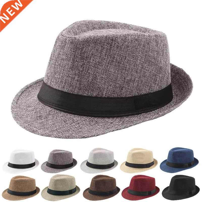 2019 New Spring Summer Retro Men's Hats Fedoras Top Jazz