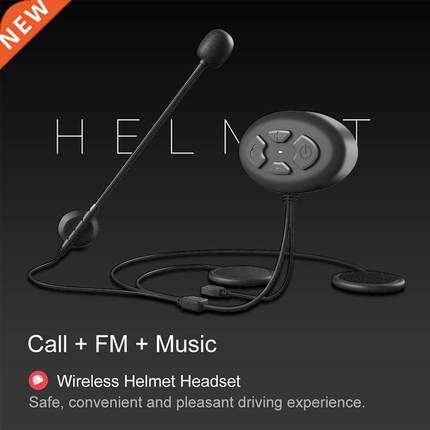 New Bluetooth 5.0 Moto Helmet Headset Wireless Handsfree St