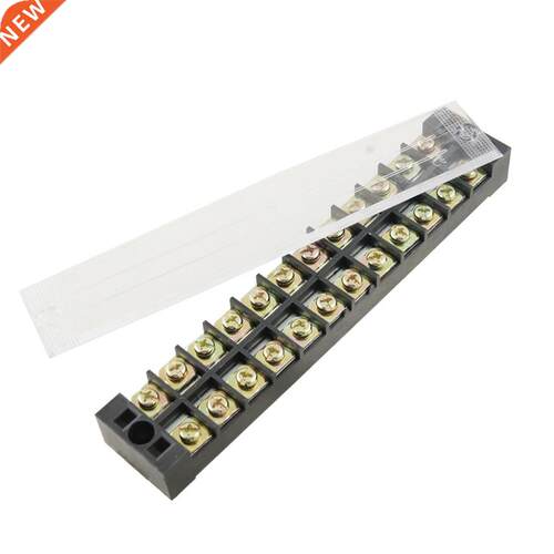 Double Rows 12 Position Covered Barrier Block Terminal rip
