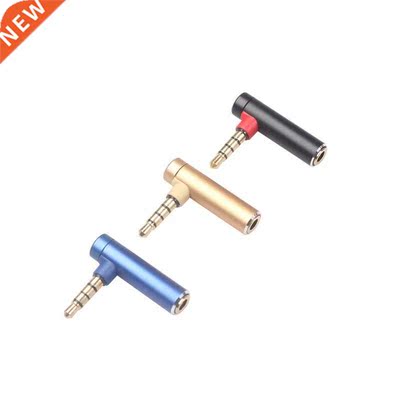 1Pc 3.5MM Male To Female Audio Adapter 90 Dgree Elbow Right