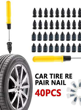 40Pcs Mini Vacuum Tire Repair Nails Kit for Motorcycle Car S