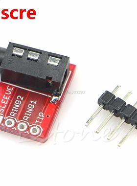 1Pc TRRS 3.5mm Jack Breakout Audio Stereo Headphone Micropho