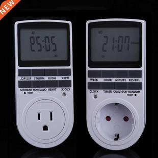 US EU Plug Plugin Timer 24h 7day Week with LCD Display for I