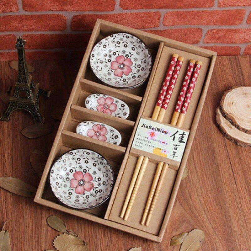japanese style cherry blossom ceramic sushi dishes sashimi