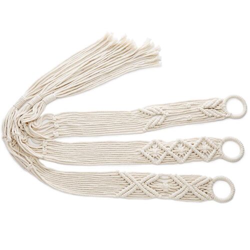 Macrame Plant Hanger Set Of 3 Indoor Wall Hanging Planter Ba