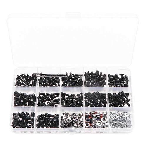 522Pcs Hexagon Socket Bolts Carbon Steel Round Head Embedded