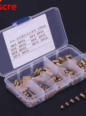 Portable Embedment Nuts Assortment Kit 210pcs Knurled Nut Go