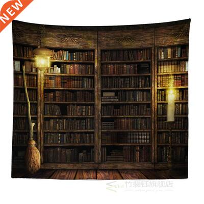 Tapestry Fireplace and Bookshelf Style Warm Feeling Beautifu