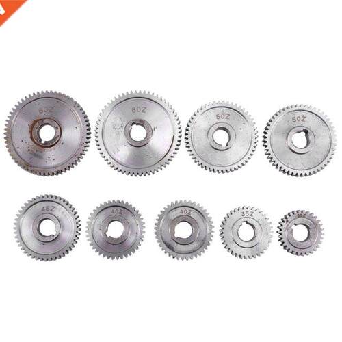 9Pcs/Set CJ0618 Household Small Lathe, Micro Lathe Gear, Met