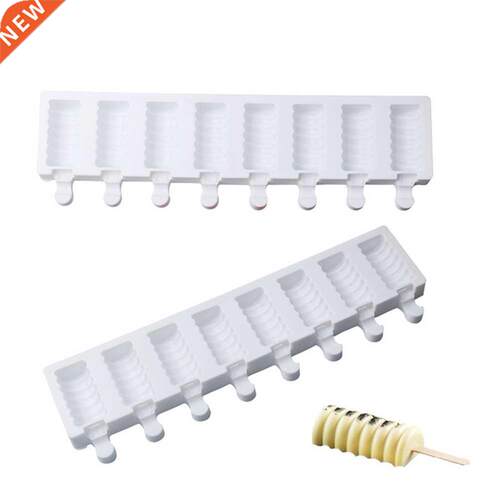 Silicone Ice Cream Molds 8-Cavity Ice Candy Mould Ice Cube I