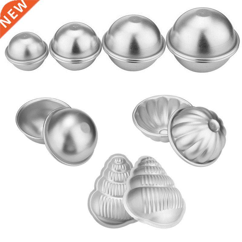 2pcs/8pcs Aluminum Alloy Bath Bombs Mold Bath Salt Bomb Mol