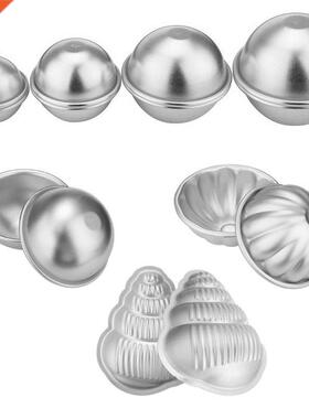 2pcs/8pcs Aluminum Alloy Bath Bombs Mold Bath Salt Bomb Mol