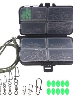 Fishing Accessories Tackle Box Luminous Beads Pin Swivels 9