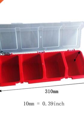 Plastic Tools Storage Box with Cover Parts Screw Toolbox Cas