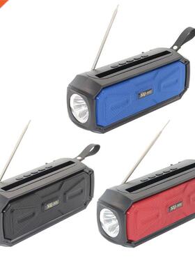 Portable Bluetooth-compatible Speaker with Solar Auto Charin