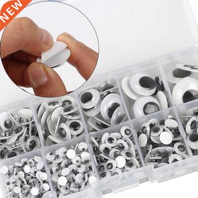 100-600Pcs Black White Self-adhesive Doll Eye Movable Simula