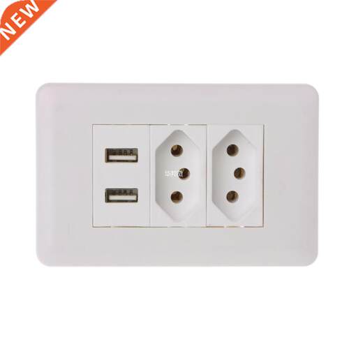 Wall Power Brazil Socket 15A Brasil Standard Double Soquete