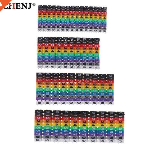 100pcs/150pcs 0-9 Arabc Numerals Cable Markers Colourful M
