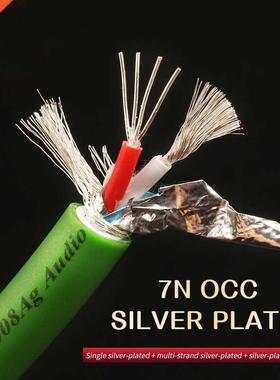 Hi-end 7N OCC Silver Plated Audio Line DIY HIFI RCA XLR Bulk