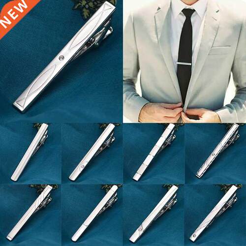 Tie Clips Men	s Metal Necktie Bar Clasp Dress Shirts
