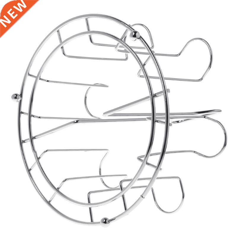 Stylish Mug Tree Iron Holder Coffee Cups Drain Organizer 6 R