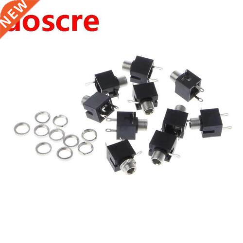 10 Pcs 3.5mm Female Audio Connector 3 Pin DIP Jack For PJ-30