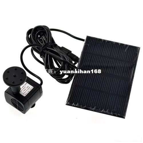 New Solar Panel Power Submersible Fountain Garden Pond Water