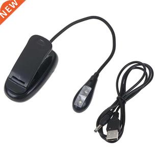 Reading Lamp Double LED Ligh Rechargeable Clip USB 1Set With