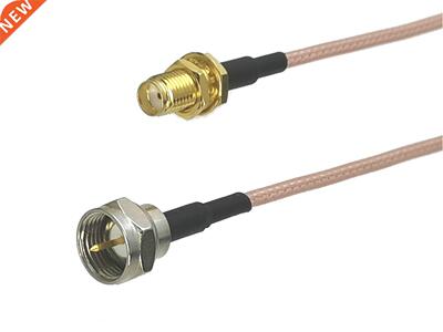 RG316 F TV Male plug to SMA Female jack Nut Bulkhead Straigh
