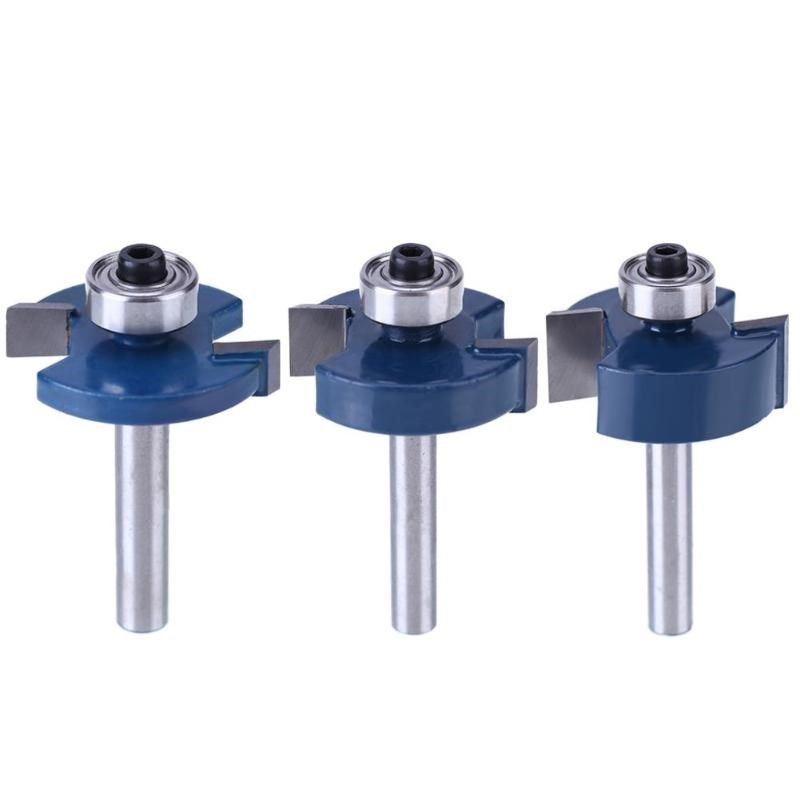 T Type Bearings Wood Milling Cutter Engrave Trimming Woodwor