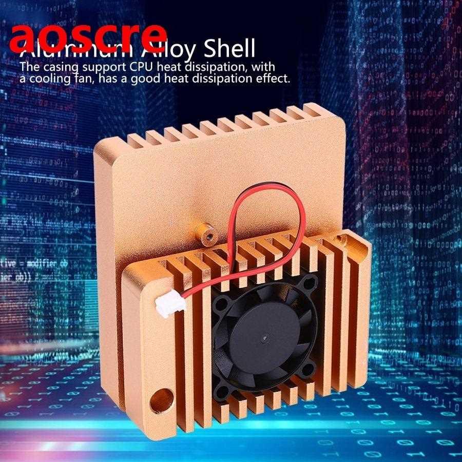 Aluminum Alloy Mini Router Shell Case with Cooling Fan parts