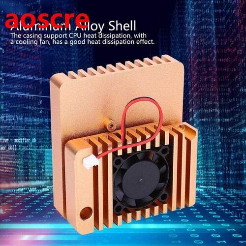 Aluminum Alloy Mini Router Shell Case with Cooling Fan parts
