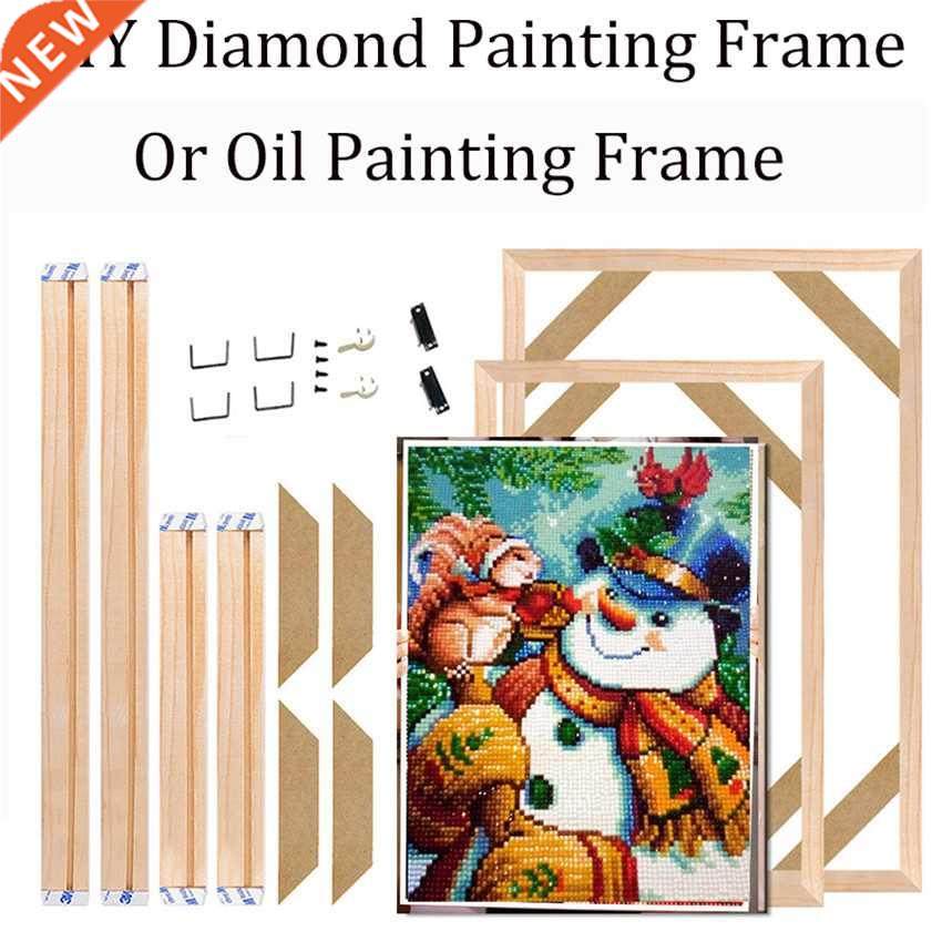 2021 Christmas  Wood Frame For Diamond Painting  diam