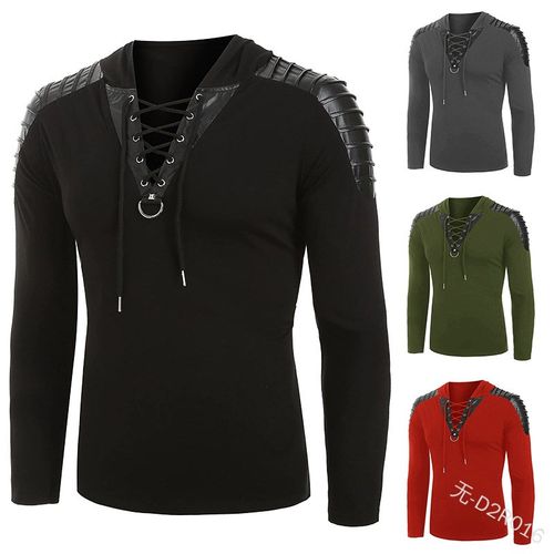 Medieval Cosplay Costume Nordic Viking Pirate Fashion Men's