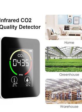 Portable Infrared / Semiconductor Sensor CO2 Meter Temperatu