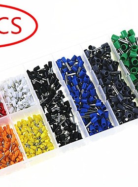 800Pcs/BOX Copper Insulated Cord Pin End Crimp Terminal Elec