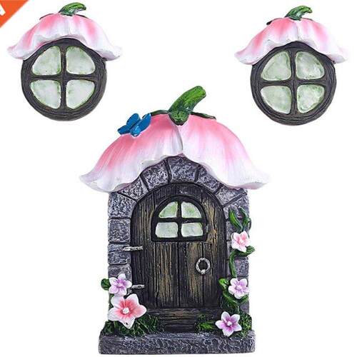 Pcs Fairy Doors And Windows Tree Ornaments Fairy Garden Orn