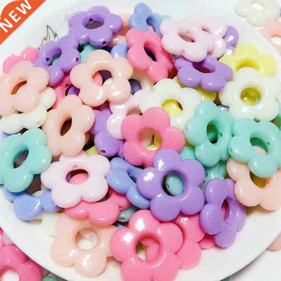 New Acrylic Hollow Out Loose Beads Acrylic Holes Flower DIY