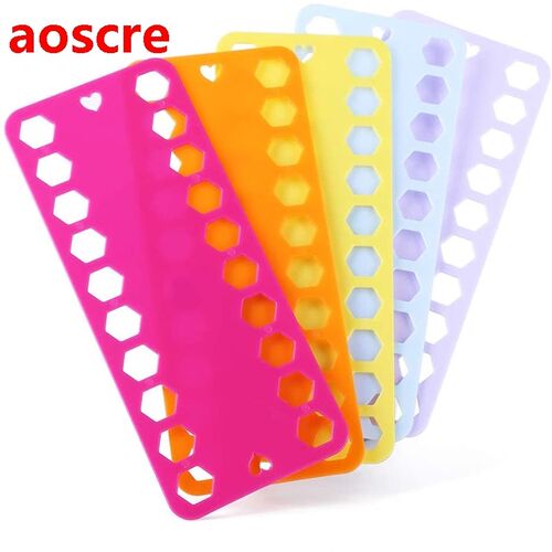 5 Color Plastic Floss Bobbin Sewing Thread Winding Plate Bo