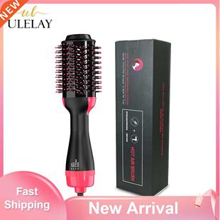 Ulelay New Hair Straightener Electric Hot Air Brush Nylon Pi