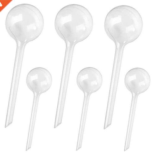 6 Pcs Clear Plant Waterng Bulbs Garden Waterng Globes,Plas