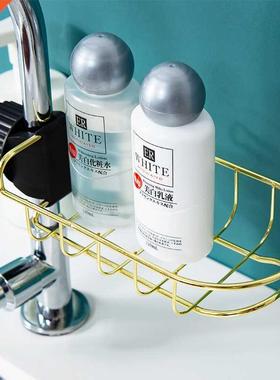 Kitchen Sink Faucet Sponge Soap Cloth Drain Rack Storage Org