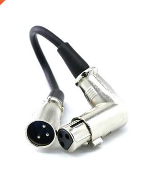 XLR Rght Angle 90 Degree Female to Straght Male Cable Mc