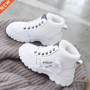 Winter Ladies Shoes 2021 Lace up Women Sneakers Snow Ankle B