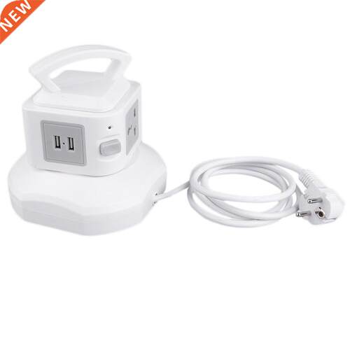PC+ABS Smart Anti-Thunder Overload Protector 3-Outlet with 2